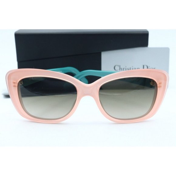 New Christian Dior Promesse 3 Pink Blue Sunglasses Gray Gradient Lenses 53mm - Picture 2 of 6